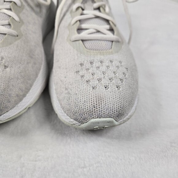 Under Armour Charged Impulse Knit Sneakerss Athletic White Grey Womens 9.5 - Picture 6 of 9